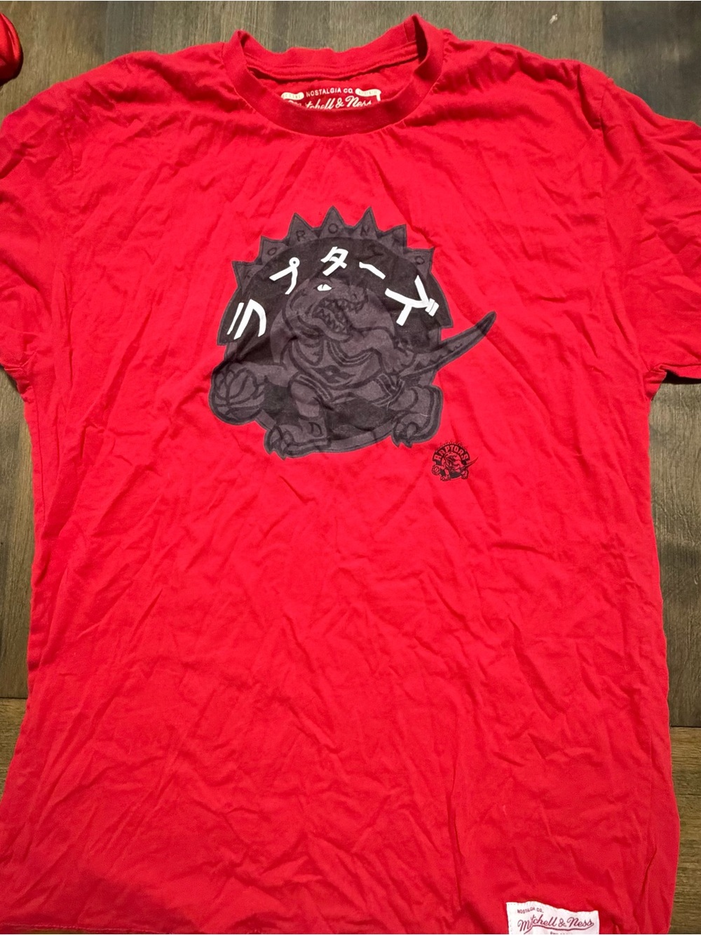 Mitchell & Ness Red Short-Sleeve Tee Toronto Raptors